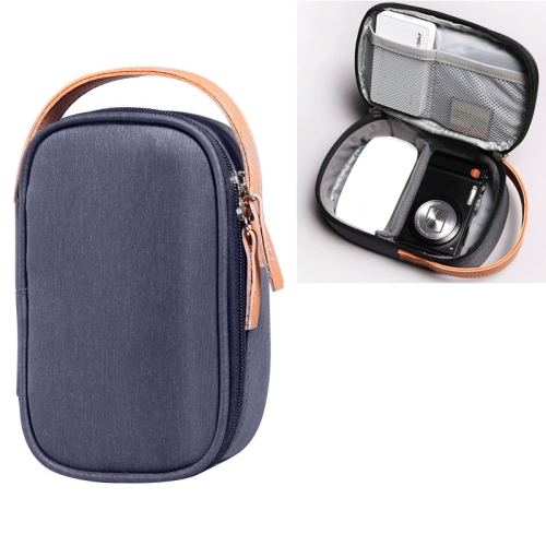 

Multi-function Headphone Charger Data Cable Storage Bag, Ultra Fiber Portable Power Pack, Size: S, 11x5.5x18cm(Blue)