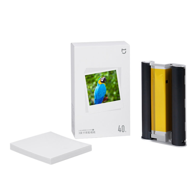 

Original Xiaomi Mijia 1S Mini Automatic Pocket Photo Printer 3 inch Adhesive Photo Paper for PC5841 (White)