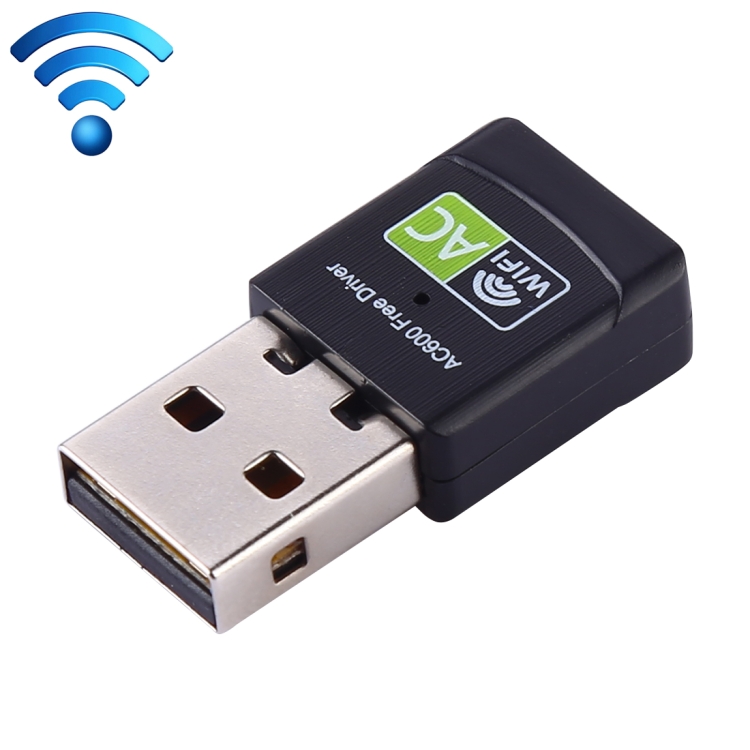 

AC600Mbps 2.4GHz & 5GHz Dual Band USB 2.0 WiFi Free Drive Adapter External Network Card
