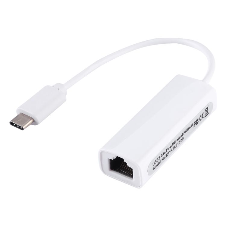 

KY-RTL8152B USB-C / Type-C 10 / 100 Mbps Ethernet Adapter Network Card