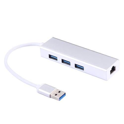 

Aluminum Shell 3 USB3.0 Ports HUB + USB3.0 Gigabit Ethernet Adapter