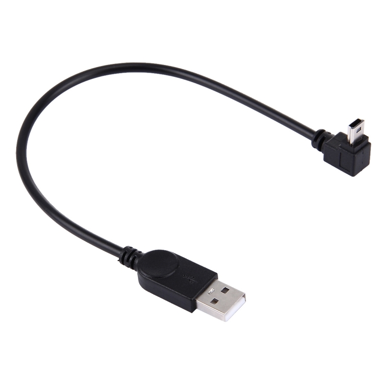 

90 Degree Angle Elbow Mini USB to USB Data / Charging Cable, Length: 28cm