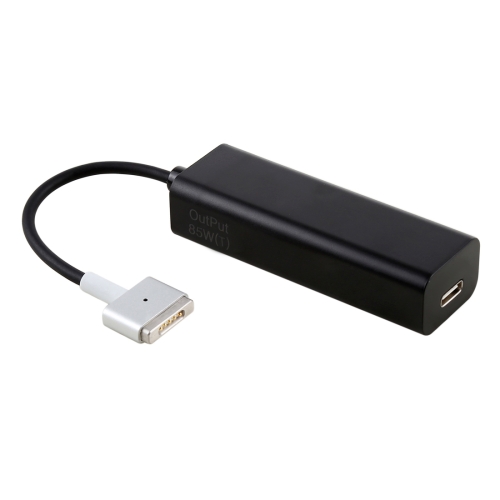

AnyWatt 85W USB-C / Type-C Female to 5 Pin MagSafe 2 Male T Head Series Charge Adapter Converter for MacBook Pro (Black)