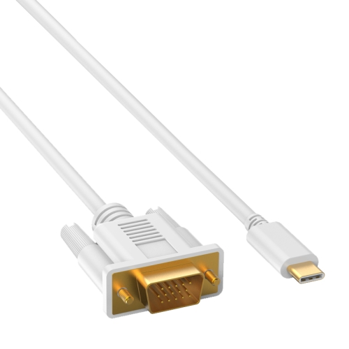 

basix H8 USB-C / Type-C to VGA Multi-function Converter, Cable Length: 1.8m (White)