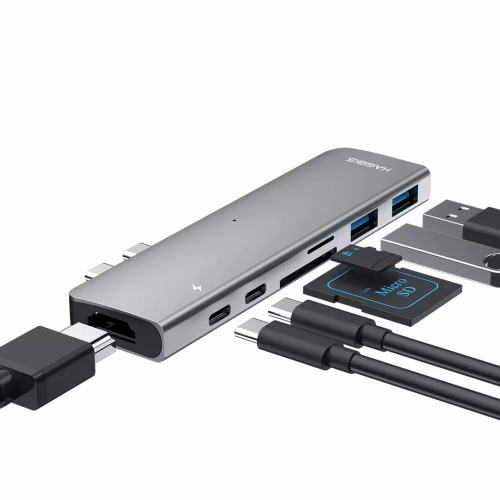 

Original Xiaomi Youpin DC7 HAGiBiS USB-C / Type-C Multifunctional Docking Station (Dark Space Gray)
