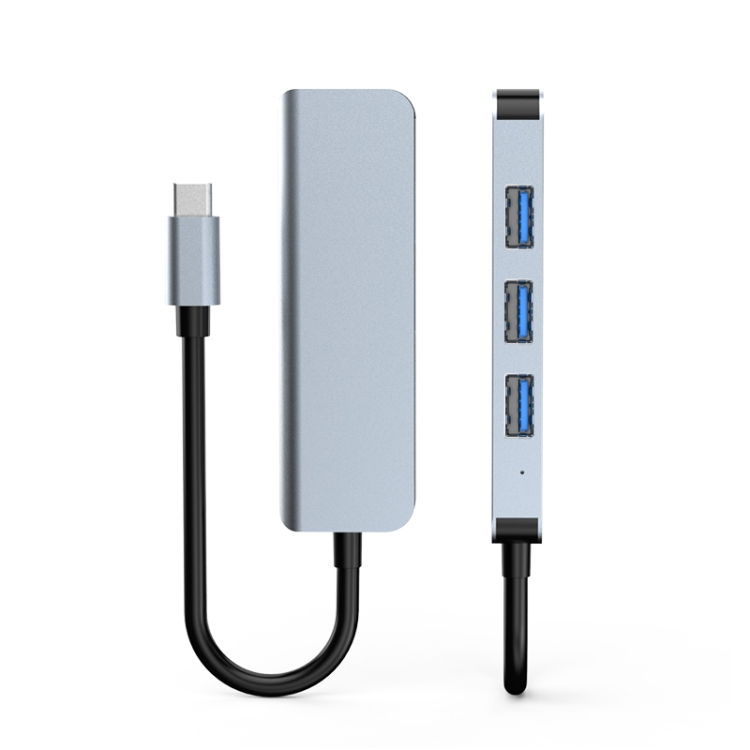 

BYL-2013T 4 in 1 USB-C / Type-C to USB 3.0 x 1 + USB 2.0 x 3 HUB Adapter