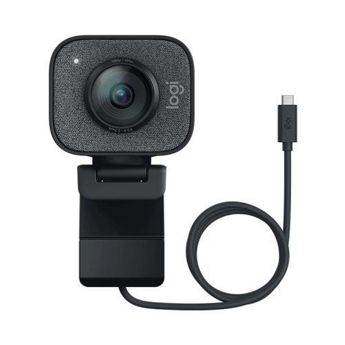 

Logitech StreamCam Full HD 1080P / 60fps Auto Focus USB-C / Type-C Port Live Broadcast Gaming Webcam, Built-in Microphone (Black)