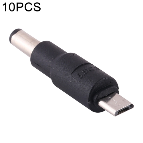 

10 PCS 5.5 x 2.1mm to Micro USB DC Power Plug Connector