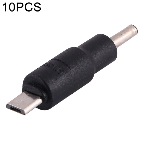 

10 PCS 3.5 x 1.35mm to Micro USB DC Power Plug Connector