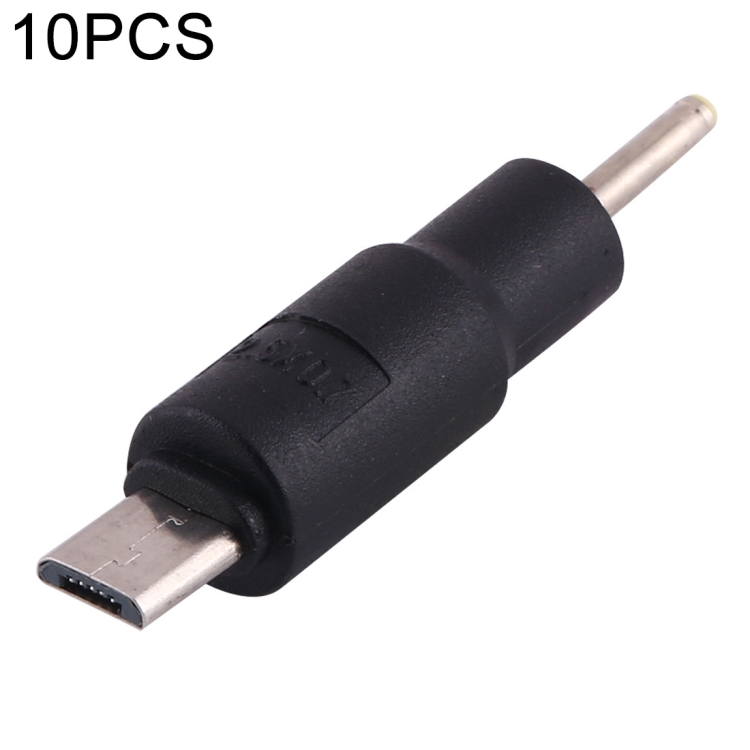 

10 PCS 2.5 x 0.7mm to Micro USB DC Power Plug Connector