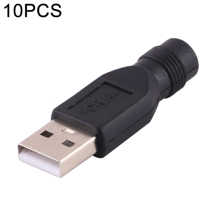 

10 PCS 4.0 x 1.7mm Female to USB 2.0 Male DC Power Plug Connector