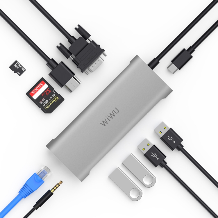

WIWU A11 11 In 1 Type-C / USB-C Multifunctional Extension HUB Adapter