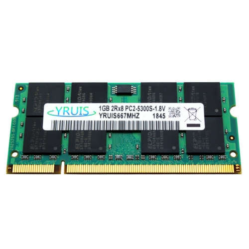 

YRUIS DDR2 667MHz 1GB 533/667/800 Memory RAM Module Compatible for Laptop