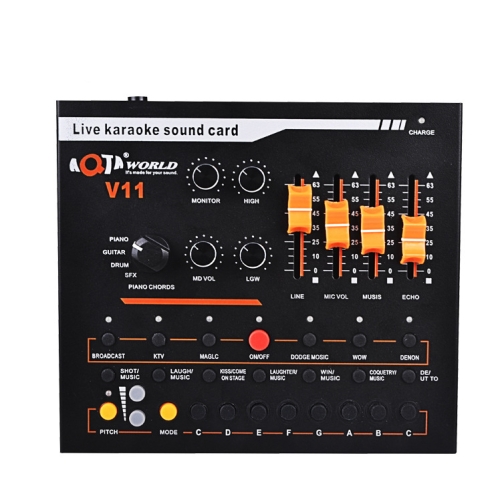 

V11 Live Broadcasting Equipment Webcast Entertainment Streamer Music Synthesizer Tuning Sound Card