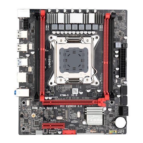 

JINGSHA X79M-S3.0 64G Front USB 3.0 Interface Dual Channel DDR3 Computer Motherboard