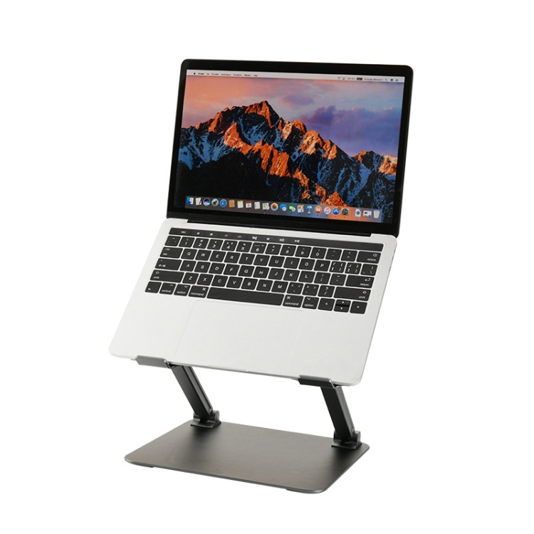 

Adjustable Height Laptop Stand Aluminum Alloy Notebook Cooling Platform Holder, Style: Ordinary(Grey)