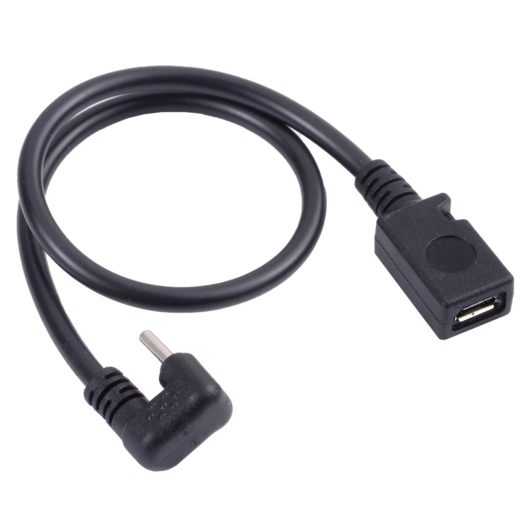 

U-shaped USB-C / Type-C Male to Micro USB Female Extension Cable