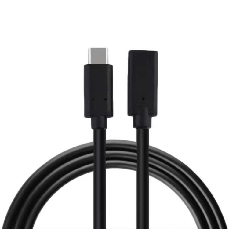 

100W 20V 5A USB-C / Type-C Female to USB-C / Type-C Male 4K Ultra-HD Audio and Video Synchronization Data Cable Extension Cable, Cable Length: 30cm (Black)