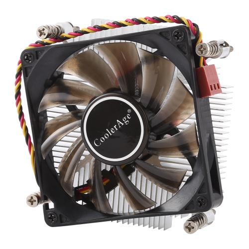 

CoolerAge 1155-1U DC 12V 2000PRM 30.5cfm Copper Core Heatsink Hydraulic Bearing Cooling Fan CPU Cooling Fan for Intel 1150 1156 1151