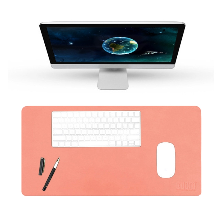 

BUBM Multifunction Super Large Non-slip PU Leather Double-sided Mouse Pad Office Desk Mat, Size: 80 x 40cm(Orange)