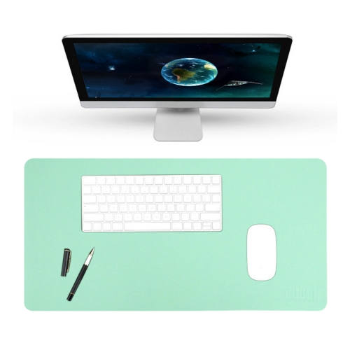 

BUBM Multifunction Super Large Non-slip PU Leather Double-sided Mouse Pad Office Desk Mat, Size: 120 x 60cm(Blue Green)