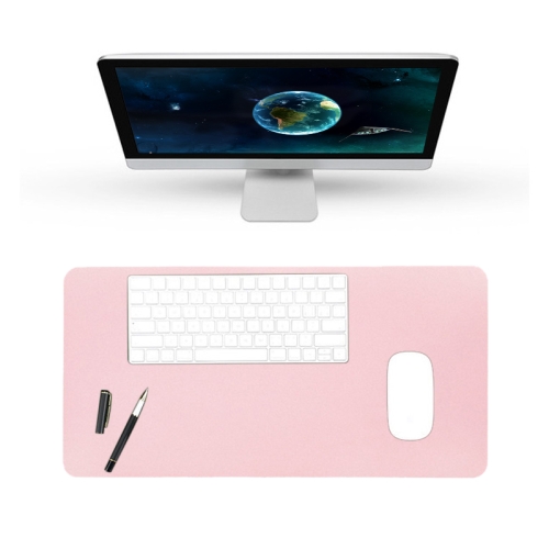 

BUBM Multifunction Super Large Non-slip PU Leather Single-sided Mouse Pad Office Desk Mat, Size: 60 x 30cm(Pink)