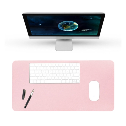 

BUBM Multifunction Super Large Non-slip PU Leather Single-sided Mouse Pad Office Desk Mat, Size: 80 x 40cm(Pink)