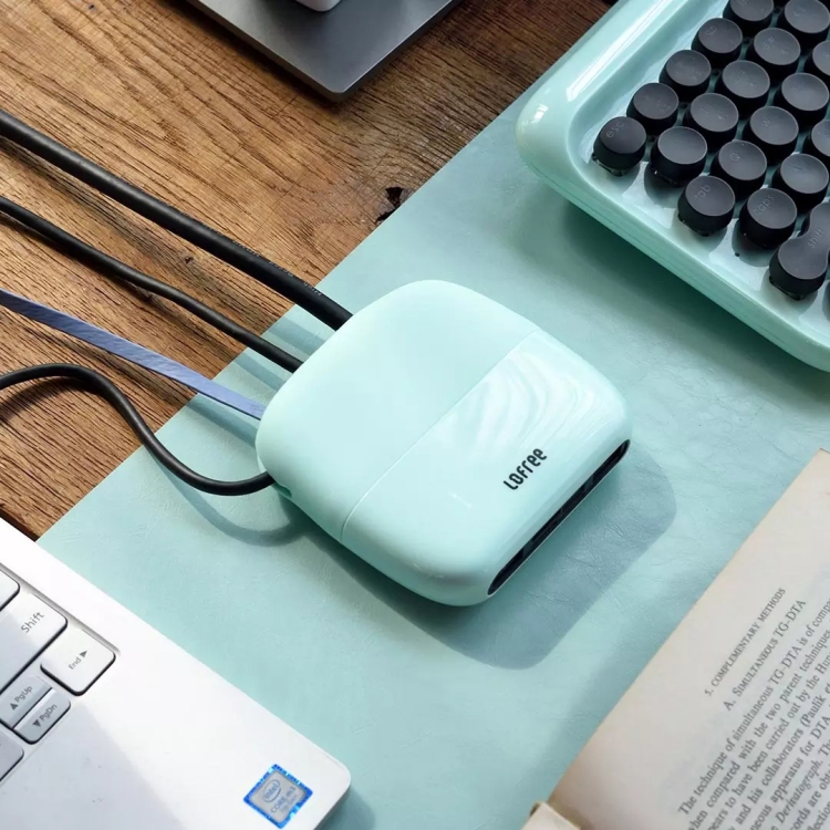 

Original Xiaomi Lofree Whale 7 In 1 Multi-function Type-C / USB-C HUB Docking Station (Blue)