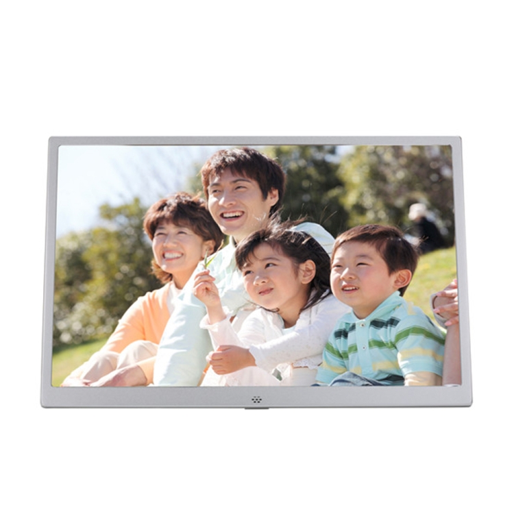 

New 15-inch Digital Photo Frame Electronic Photo Frame Ultra-narrow Side Support 1080P Wall-mounted Advertising Machine (Pink)
