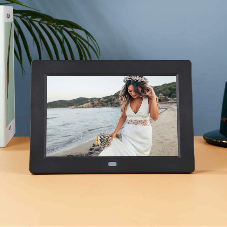

XCLT8080 8 inch TFT Screen Digital Photo Frame 1280*800 with Holder & Remote Control, Support USB / SD Card Input (Black)