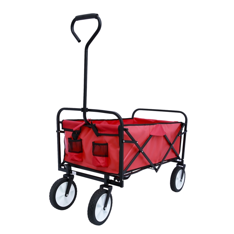 

[US Warehouse] Foldable Outdoor Multifunctional Shopping Cart(Red)
