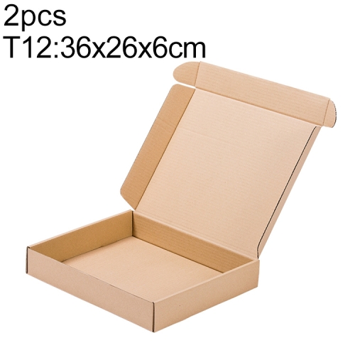 

Kraft Paper Shipping Box Packaging Box, Size: T12, 36x26x6cm