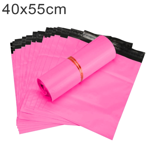 

100 PCS / Roll Thick Express Bag Packaging Bag Waterproof Plastic Bag, Size: 40x55cm(Pink)