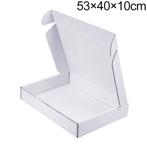 

Shipping Box Clothing Packaging Box, Color: White, Size: 53x40x10cm