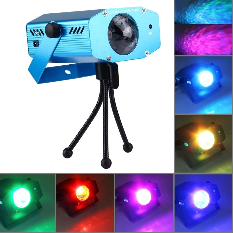 

3W x 3 RGB Mini Water Wave Projector with Remote Control, EU Plug