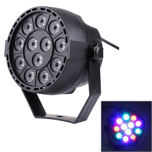 

KD-12W 12 LED PAR Light Stage Light, with LED Display, Master / Slave / DMX512 / Auto Run Modes, EU Plug