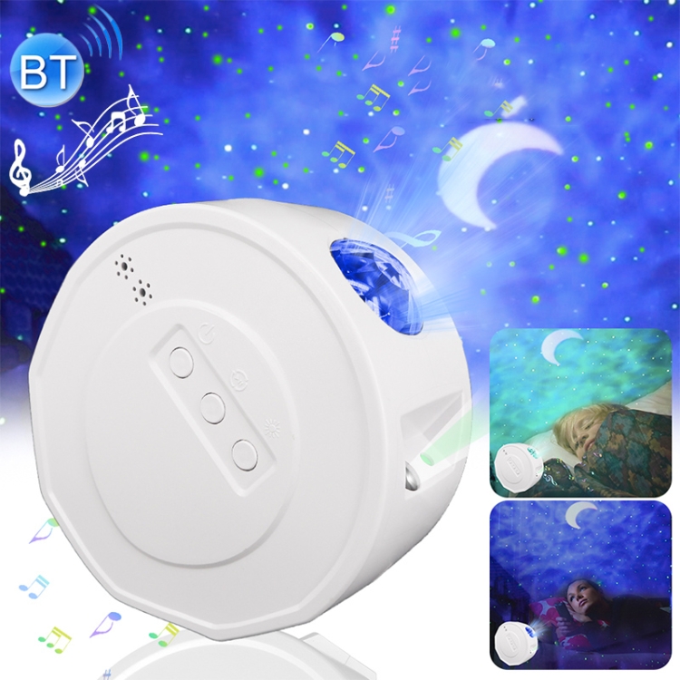 

3 in 1 Bluetooth Music Starry Sky Projection Night Light with Remote Control