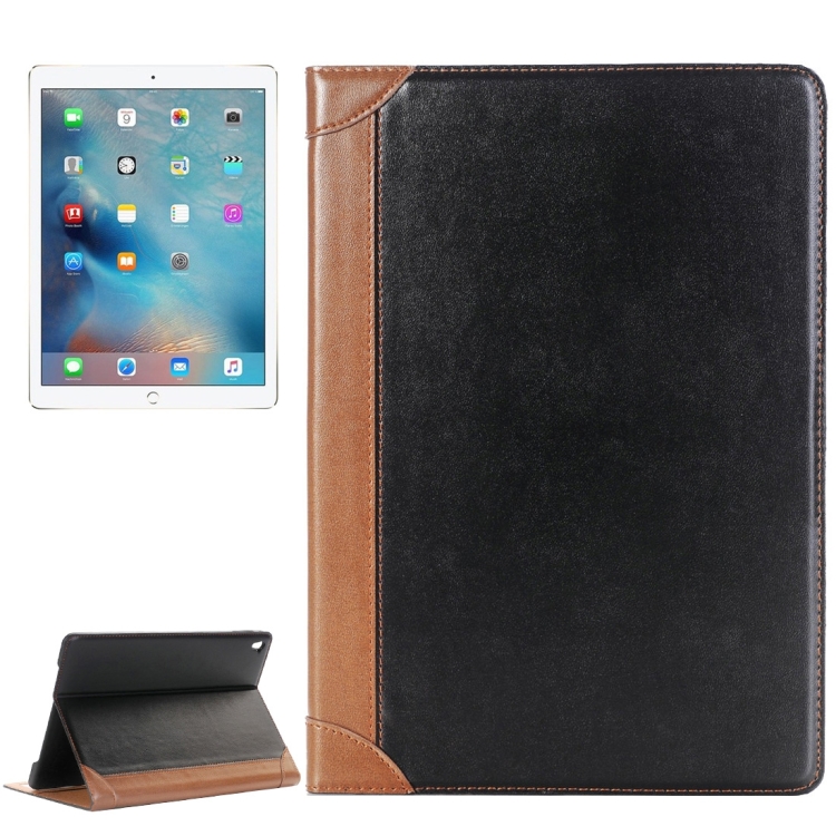 

Book Style Polished Surface Horizontal Flip Leather Case with Holder & Card Slots & Wallet for iPad Pro 9.7 inch(Black)