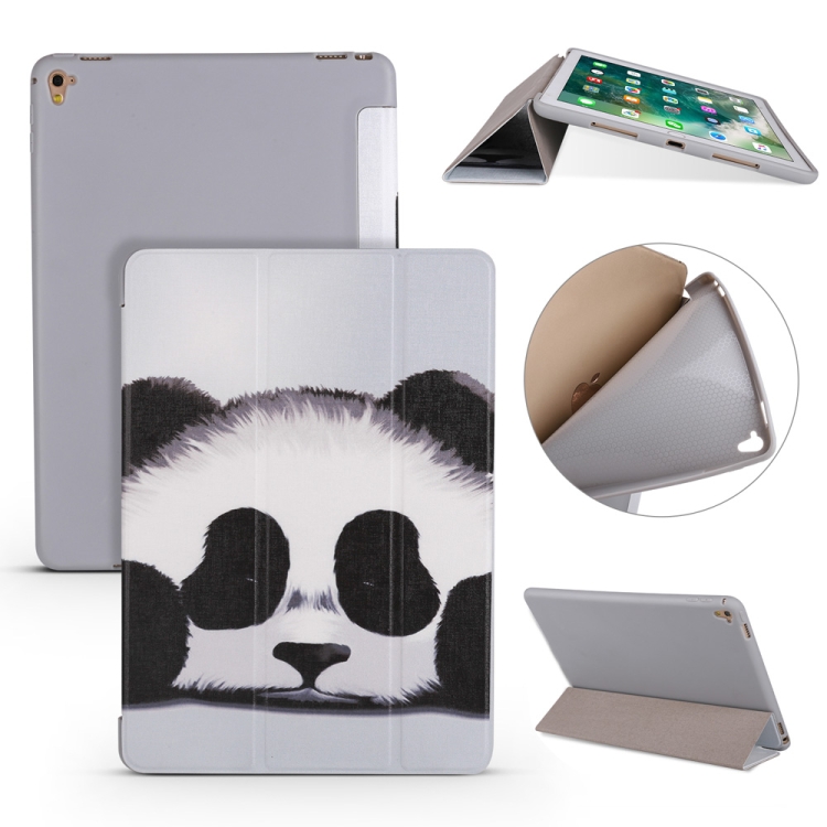 

Panda Pattern Horizontal Flip PU Leather Case for iPad Pro 9.7 (2016), with Three-folding Holder & Honeycomb TPU Cover