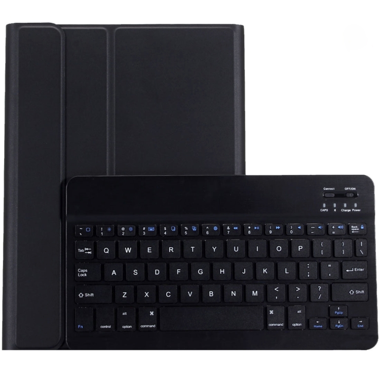 

For iPad 9.7 (2018) & iPad Air & Air 2 & iPad Pro 9.7 & New iPad 9.7 inch (2017) Ultra-thin ABS Bluetooth Keyboard Horizontal Flip Leather Case with Holder(Black)