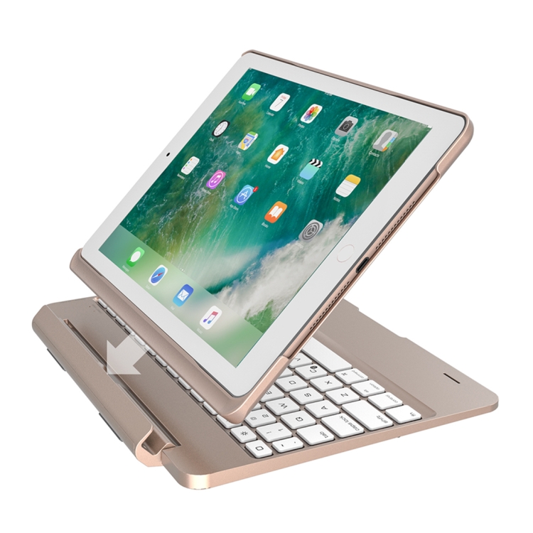 

BlueFinger F02 Bluetooth Keyboard with Colorful Backlight, for iPad 9.7 inch (2017) / iPad Pro 9.7 inch / iPad Air 2 / iPad Air (Gold)