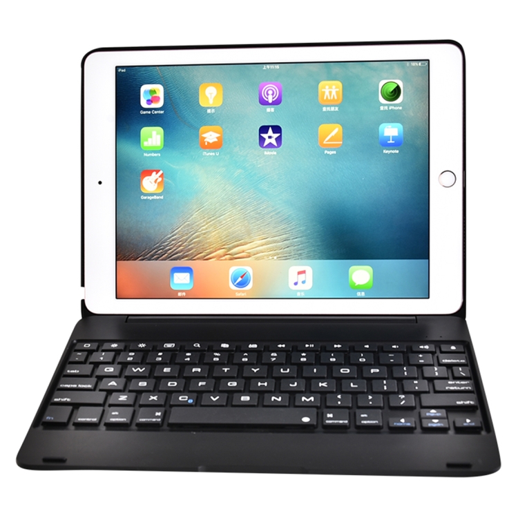 

F19B for iPad 9.7 (2018) & iPad Air & Air 2 & iPad Pro 9.7 & New iPad 9.7 inch (2017) Ultra-thin ABS Horizontal Flip Case + Bluetooth Keyboard(Black)