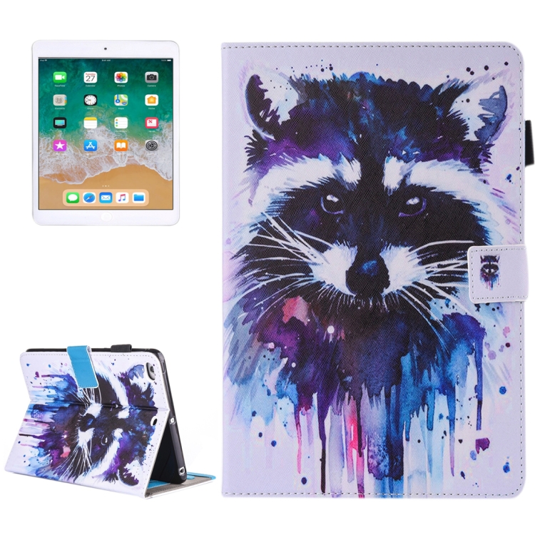 For iPad Air / iPad Air 2 Painting Colorful Raccoon Pattern Horizontal Flip Leather Case with Holder & Wallet & Card Slots & Pen Slot
For iPad Air / iPad Air 2 Painting Colorful Raccoon Pattern Horizontal Flip Leather Case with Holder & Wallet & Card Slots & Pen Slot