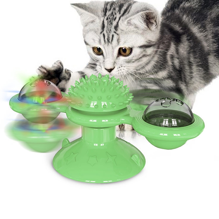 

Pet Toy Cat Turntable Funny Cat Toy Scratch Scratching (Green)