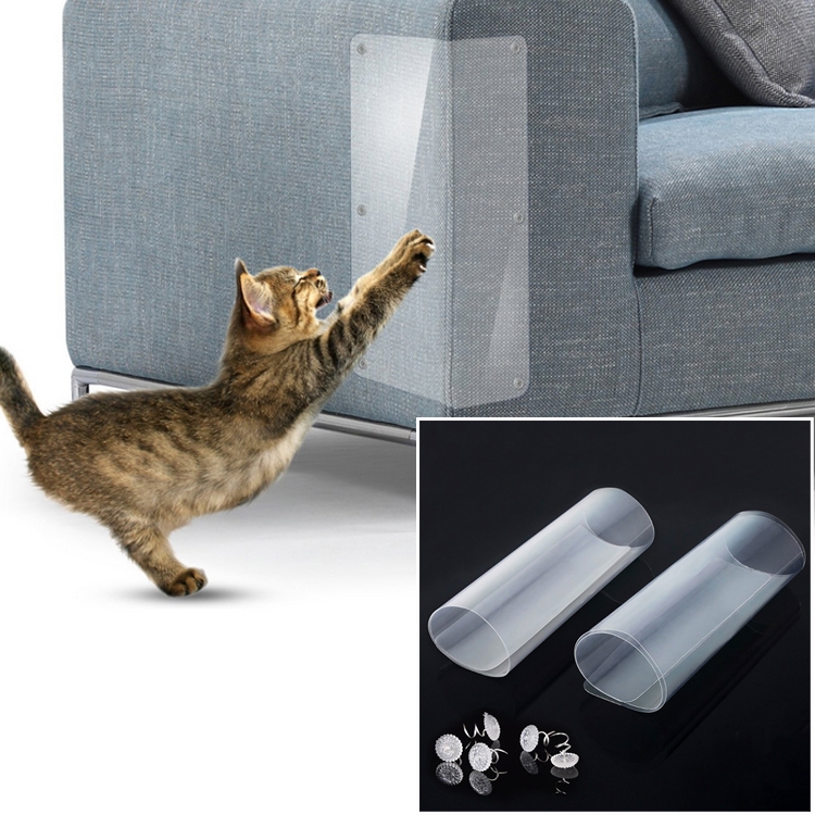 

2 PCS Cat Scratch Protection PVC Sofa Anti-scratch Stickers , Size: 14x39cm