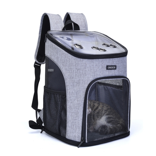 

C01 Portable Folding Nylon Breathable Pet Carrier Backpack, Size: 27 x 26 x 43cm (Black)