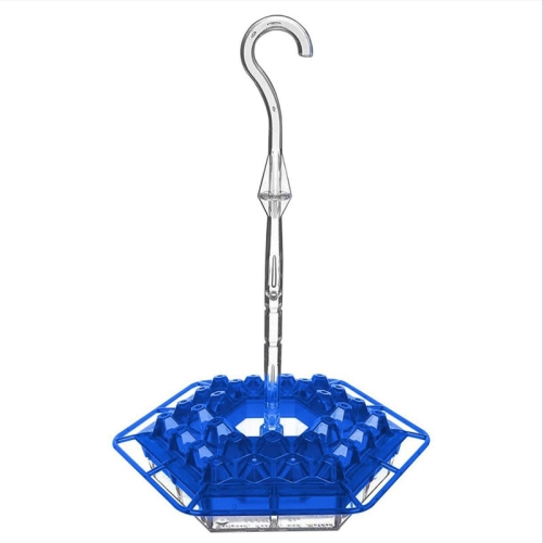 

Hanging Hexagon Hummingbird Feeder with Hook (Blue)