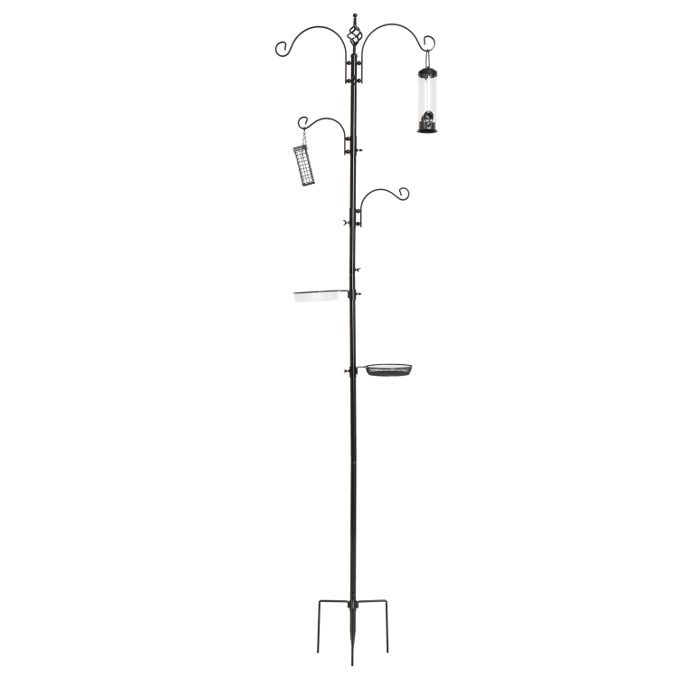 

[US Warehouse] Bird Feeder Courtyard Bird Feeder with Four Hooks,Size: 50x50x232cm
