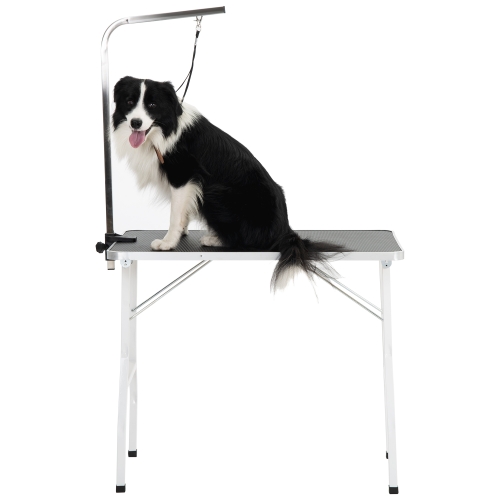 

[EU Warehouse] Pet Dog Height Adjustable Grooming Table Drying Table for Small / Medium-sized Dogs, Size: 91x60.5x76.5cm(Black)