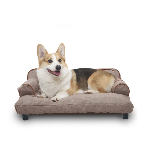 

[US Warehouse] Oxford Cloth Dual-use Washable Pet Sofa Dog Bed, Size: 78x58x30cm(Grey)